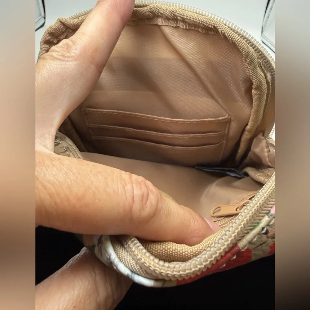 MultiSac Mini Micro Everest Crossbody Shoulder Bag Purse Floral Print Adjust EUS - Picture 6 of 10